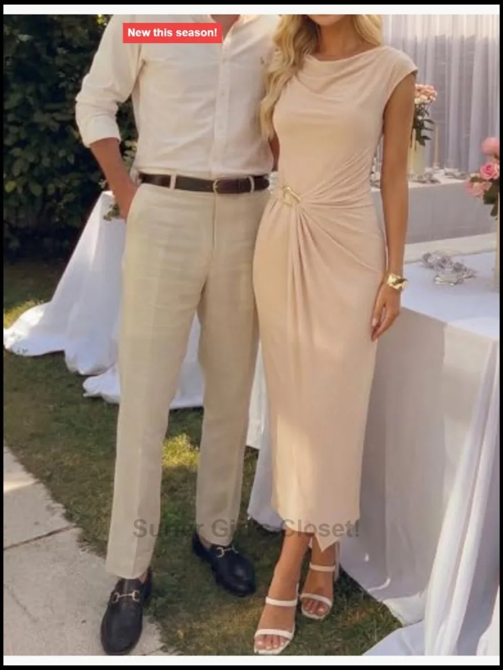 Women's Cap Sleeve Mock Neck Bodycon Midi Dress - Fitted Elegant Party Wear